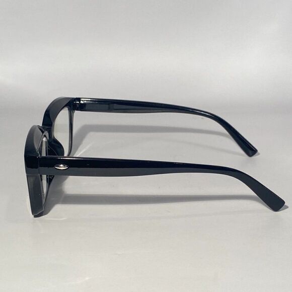 1092 Claudia 2.5 Black Oversize Reading Glasses Readers Square Concave Reader… - Picture 4 of 9